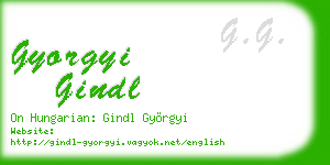 gyorgyi gindl business card