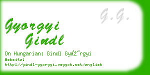 gyorgyi gindl business card